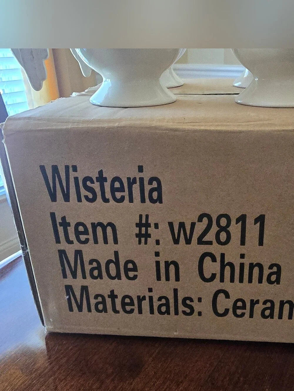 NIB Wisteria Coffee/Tea Mugs with Winged Handles! Gorgeous!